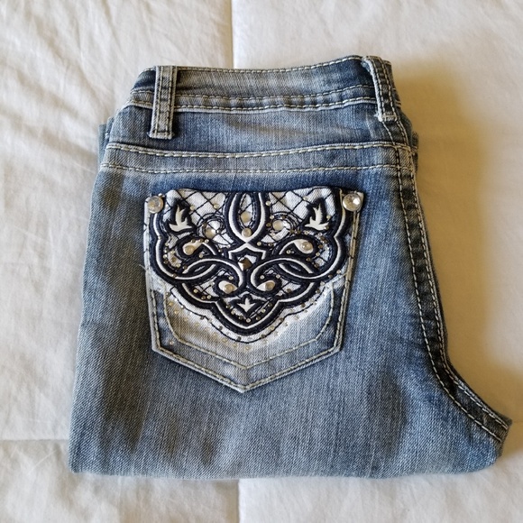 Premiere by Rue21 Embellished Jeans Sz 1/2 - Picture 2 of 8